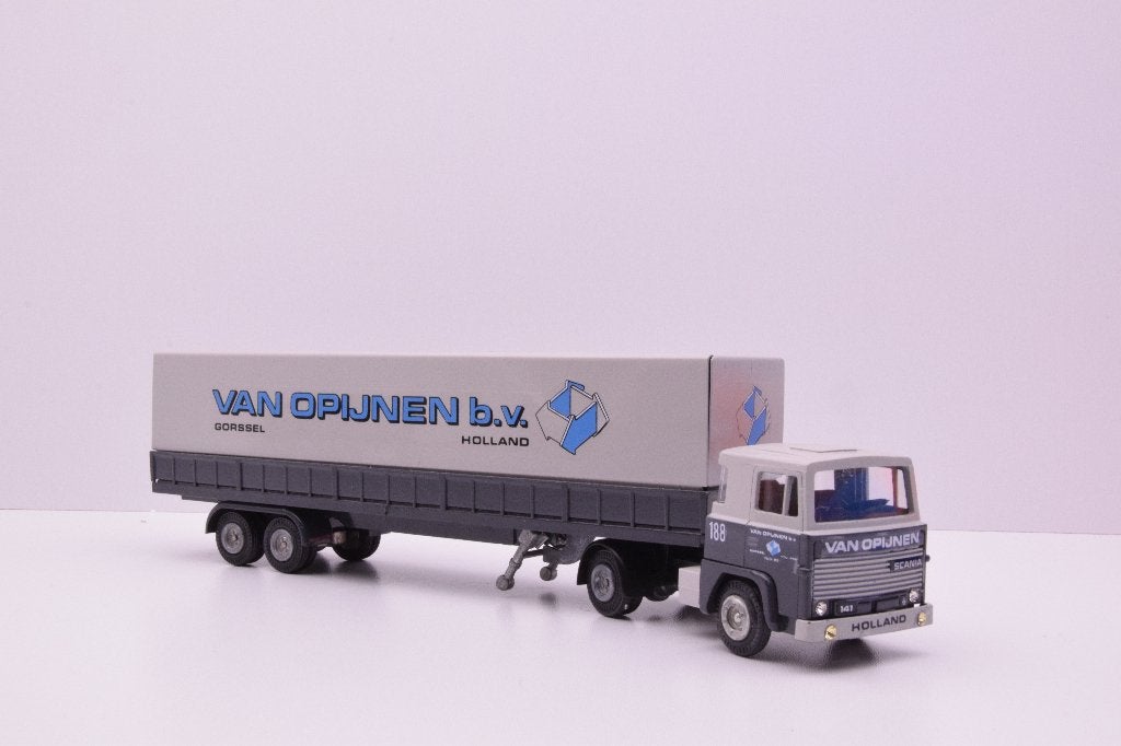 Scania 141-V8  ''  van Opijnen Gorssel ''  Tekno, Ophalen of Verzenden, Zo goed als nieuw, Bus of Vrachtwagen, Tekno