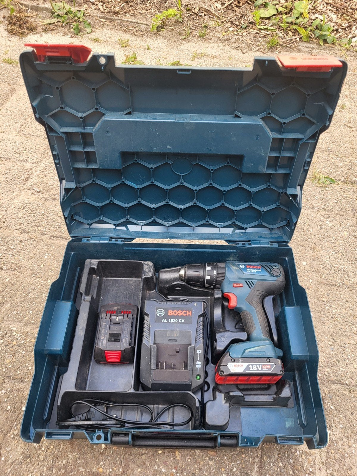 Bosch Professional GSB 18V-21 Accu Klopboormachine, Gebruikt, Ophalen of Verzenden, Boor- en Schroefmachine, Minder dan 400 watt