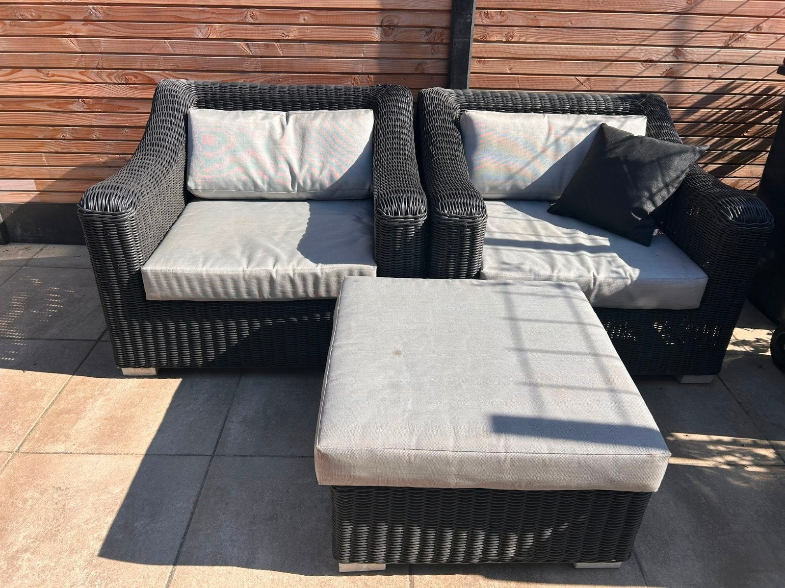 Fiore Tuinmeubelset, Tuin en Terras, Rotan, 6 zitplaatsen, Ophalen of Verzenden, Zo goed als nieuw