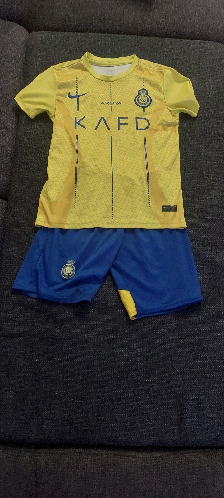 Al nassr shirt en short, Maat S, Ophalen of Verzenden, Zo goed als nieuw, Shirt