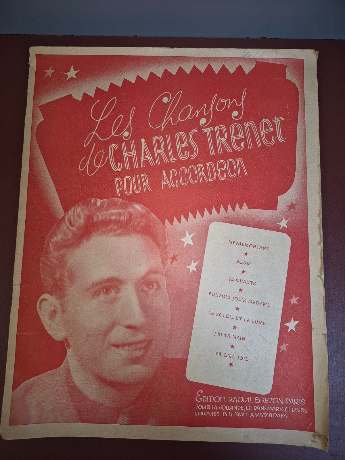 Les Chansons de Charles Trenet Pour Accordeon - Bladmuziek, Ophalen of Verzenden