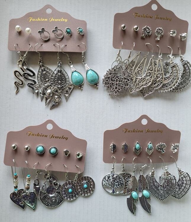 Partij oorbellen, Sieraden, Tassen en Uiterlijk, Oorbellen, Ophalen of Verzenden, Nieuw, Overige kleuren, Overige materialen