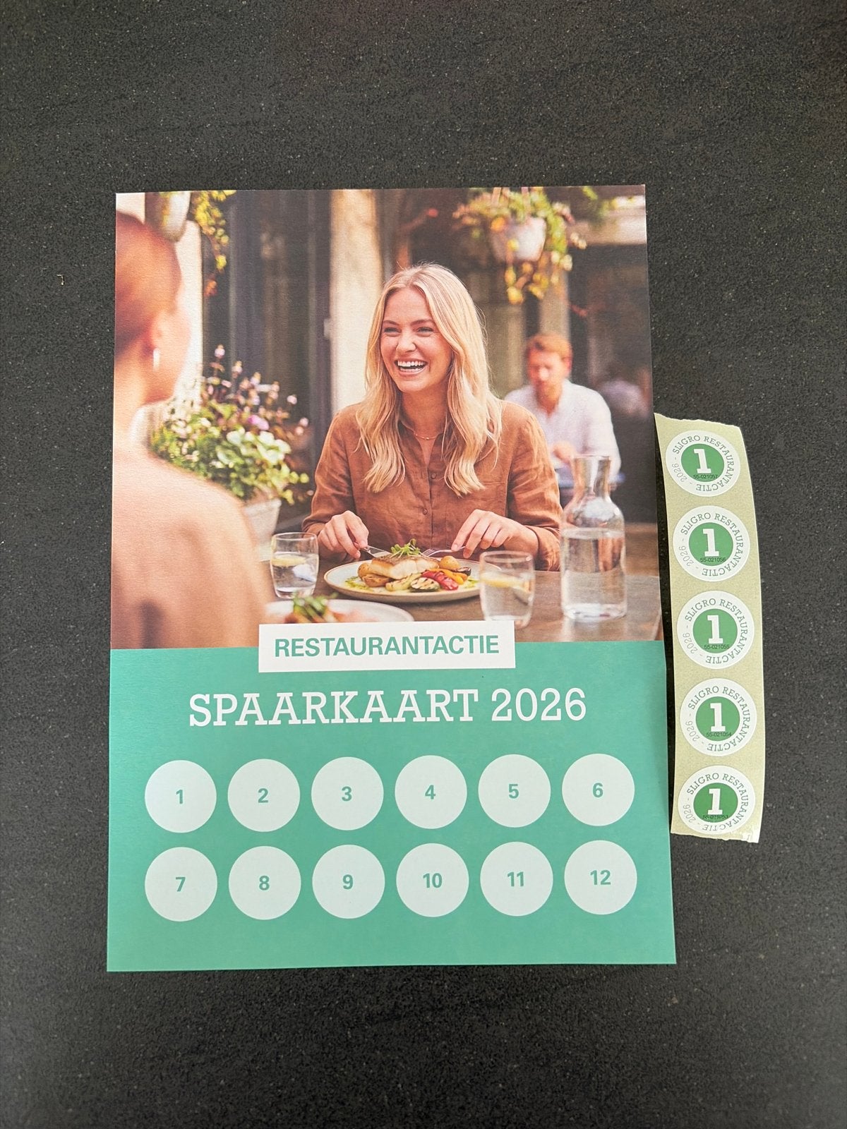 5 sligro zegels restaurant actie, Twee personen, Kortingsbon