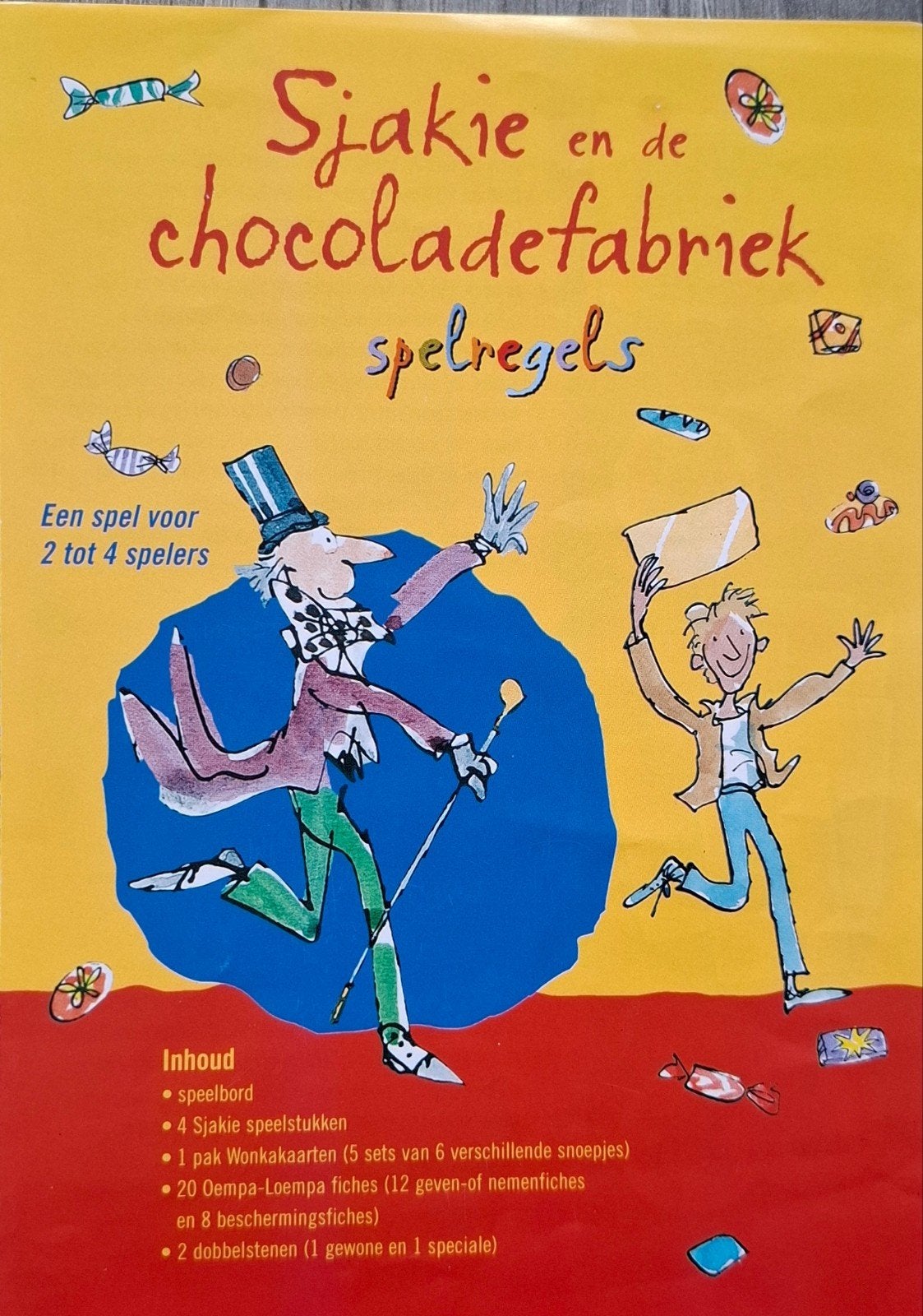 spel: sjakie en de chocoladefabriek, Ophalen