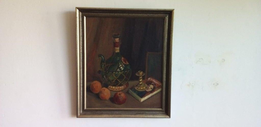 Olieverf op doek schilderij Stilleven 90x70cm, Ophalen