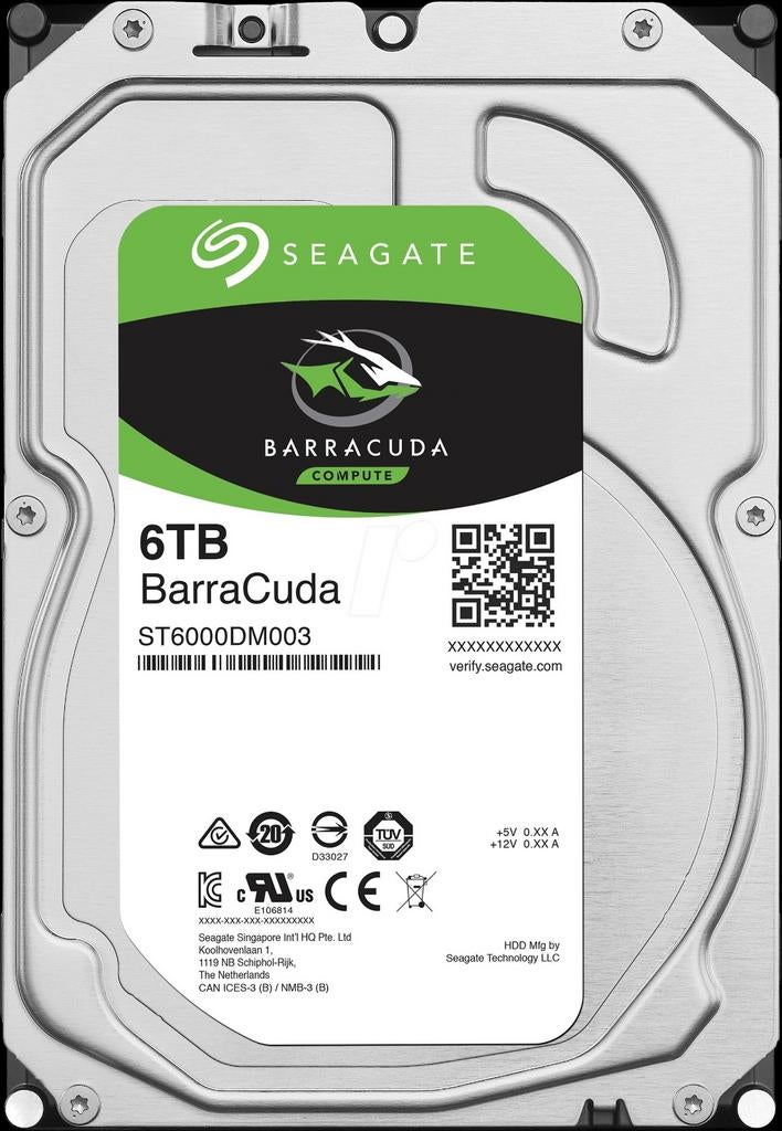 Seagate Barracuda 6TB HDD - ST6000DM003, Intern, Ophalen of Verzenden, Zo goed als nieuw, Seagate