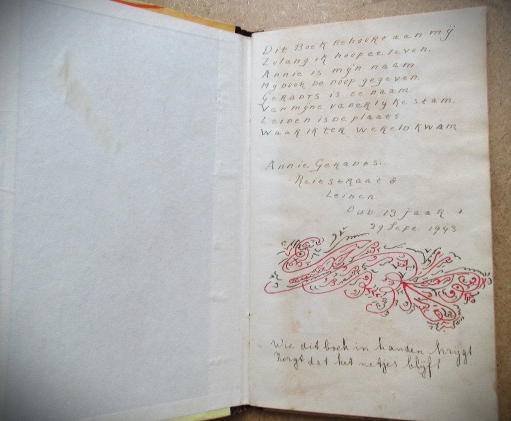 WO II Poeziealbum 1943~WO 2 en later~Poësie Album~Poezie, Ophalen of Verzenden