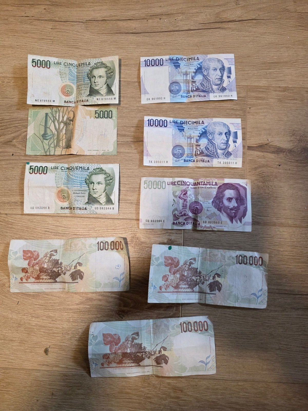 Italiaanse Lires - Set van diverse biljetten, Postzegels en Munten, Ophalen of Verzenden