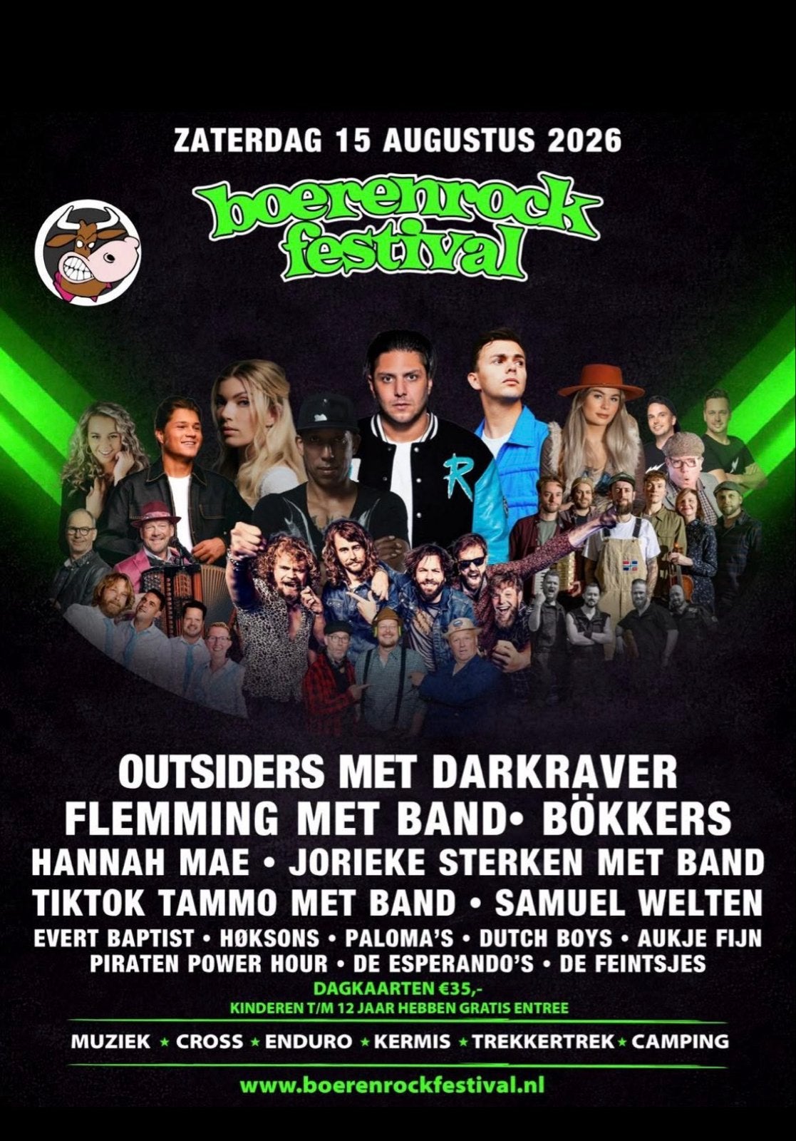 4 kaarten voor boerenrock 15 aug 2026, Twee personen