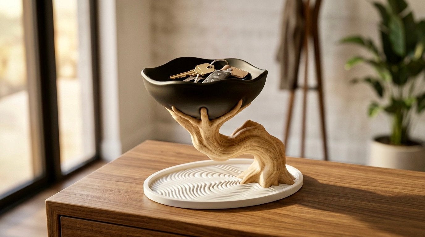 Bonsai schaaltje, sleutelbakje of als mooie woondecoratie, Huis en Inrichting, Kunststof, Schaal, Nieuw, Ophalen of Verzenden