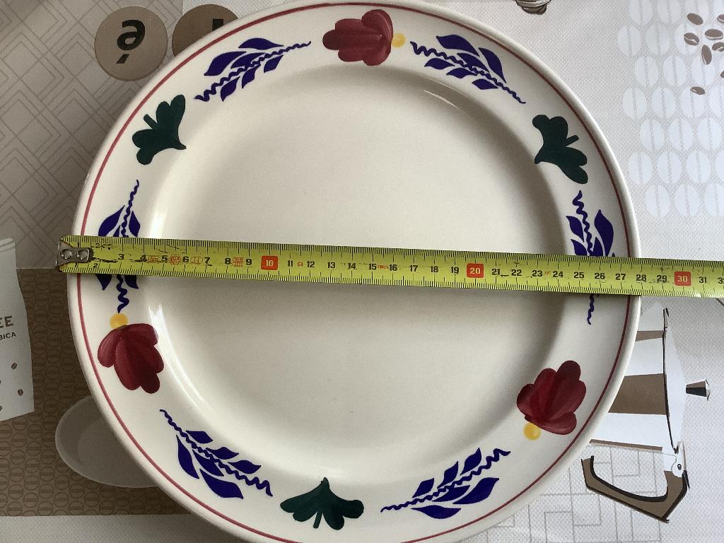 Boerenbont borden 28 cm, Ophalen, Zo goed als nieuw, Bord(en), Aardewerk
