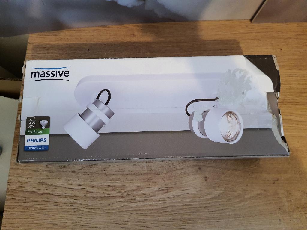 nieuwe philips massive spot lampen, Ophalen of Verzenden, Nieuw, Metaal of Aluminium, Plafondspot of Wandspot