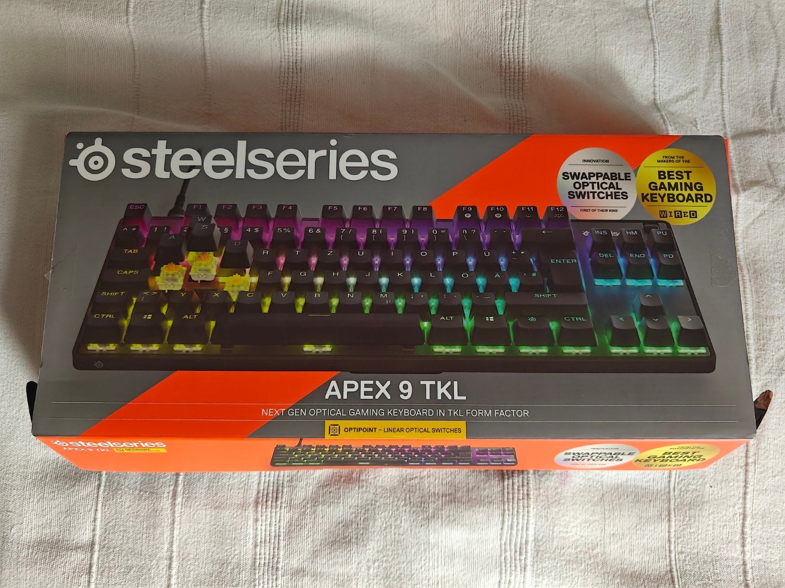 SteelSeries Apex 9 TKL Gaming Keyboard - Nieuwstaat, Computers en Software, Toetsenborden, Ophalen of Verzenden, Qwerty, Gaming toetsenbord