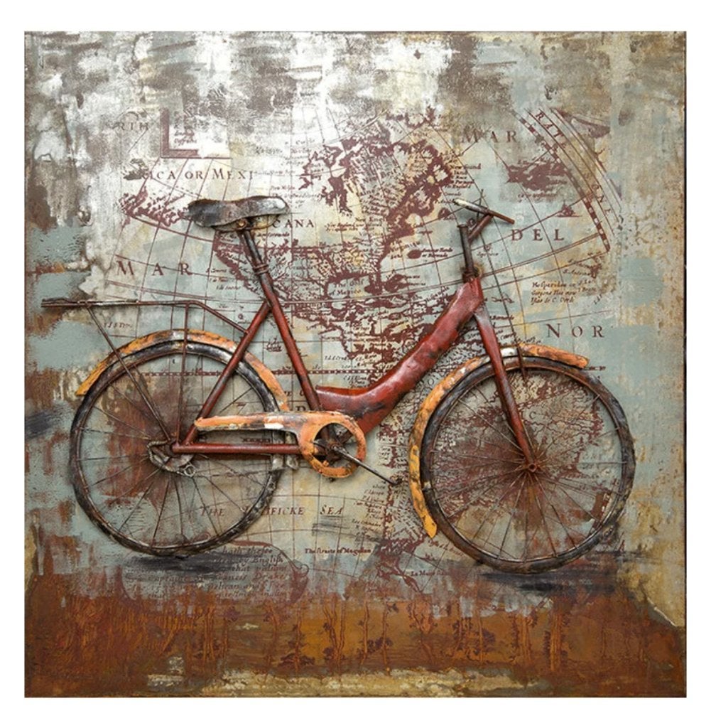 Prachtig industrieel metalen schilderij, Huis en Inrichting, Woonaccessoires | Schilderijen, Tekeningen en Foto's, Ophalen, Zo goed als nieuw