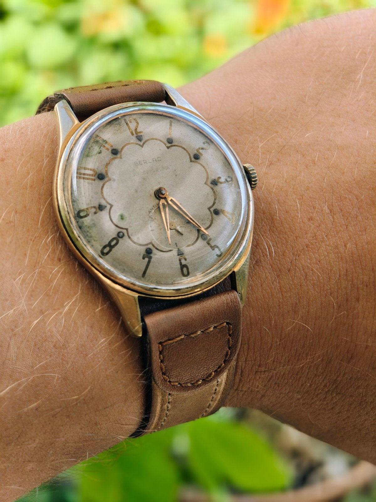 Berlac Zwitsers uurwerk - Vintage Polshorloge, Overige merken, Overige materialen, Polshorloge, 1930 tot 1960