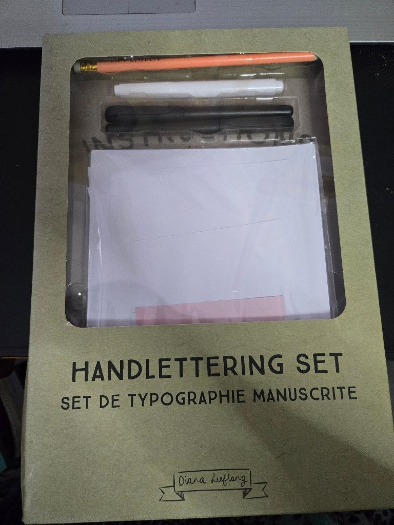 Diana Leeflang Handlettering Set, Nieuw, Ophalen, Nieuw, Papier, Schets- of Tekenboek