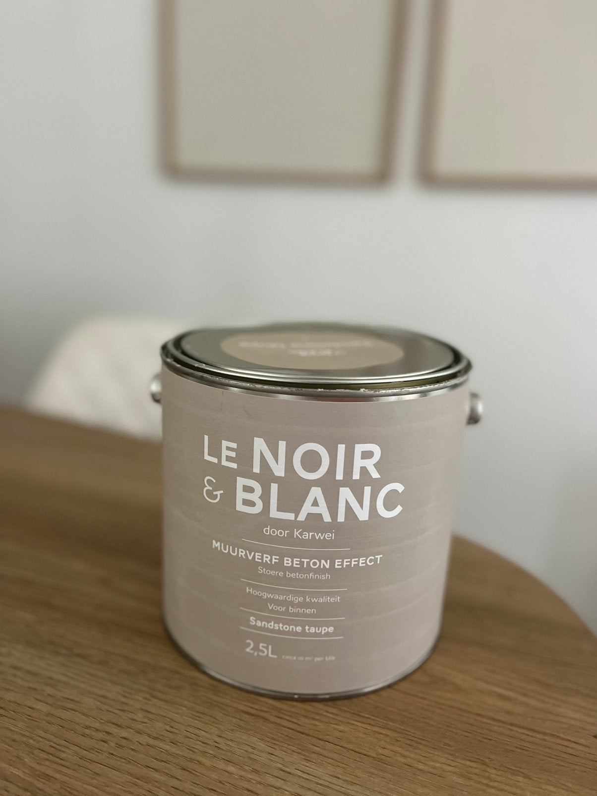 Le Noir & Blanc Betoneffect Muurverf 2,5L, Ophalen, Zo goed als nieuw