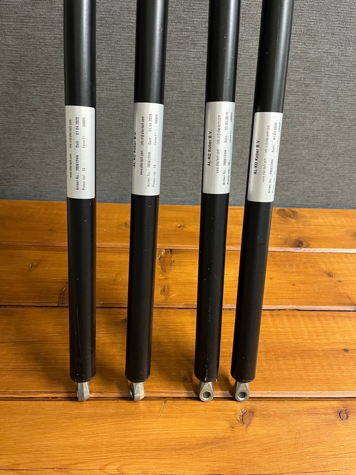 4x ALKO Kober B.V. gasveer 280612HH . 1 meter . 1000N, Ophalen of Verzenden