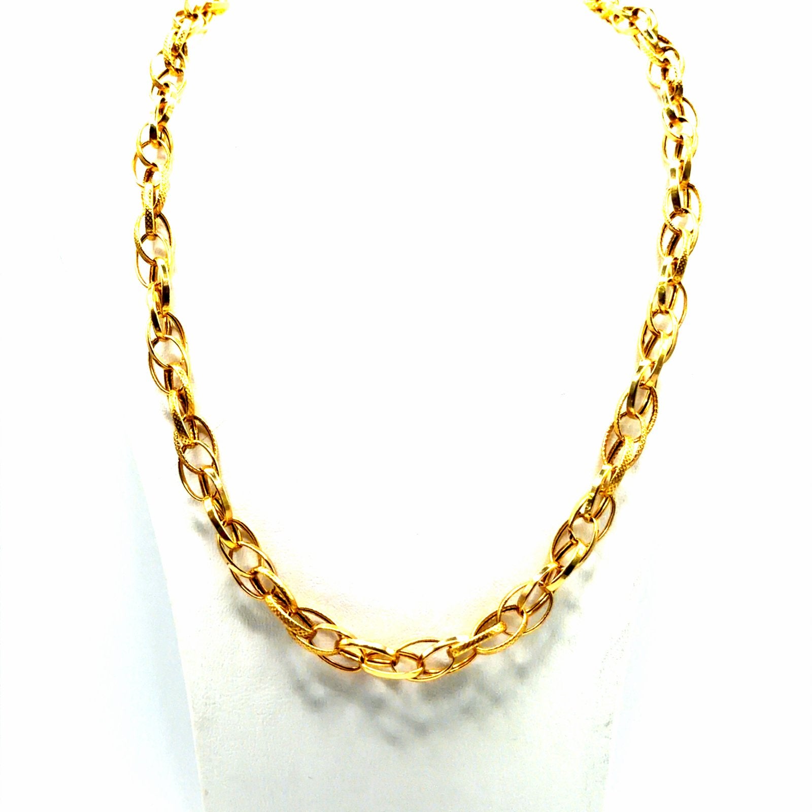 Gouden dames ketting - 21karaat, W, Ophalen of Verzenden, Zo goed als nieuw, W