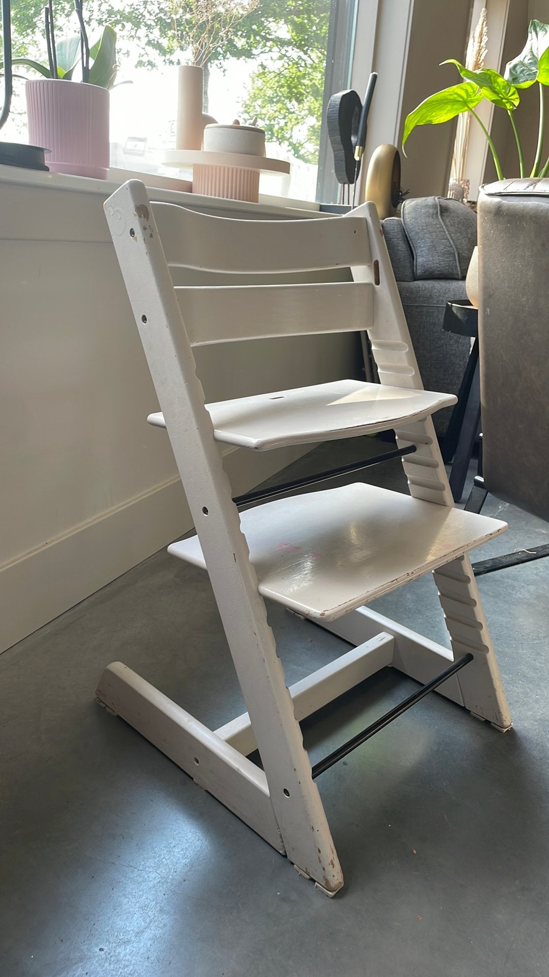 Stokke tripp trapp meegroei stoel OPKNAPPER, Kinderen en Baby's, Kinderstoelen, Ophalen, Gebruikt, Meegroeistoel