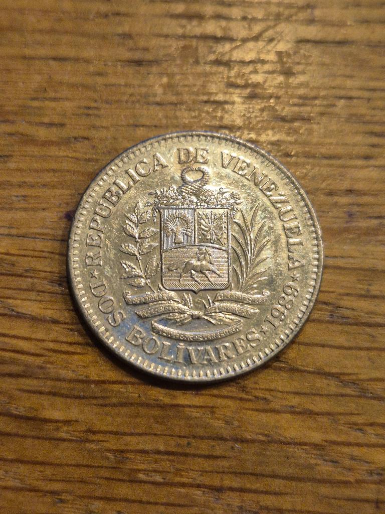 Venezuela - 2 Bolivar 1989, Verzenden, Zuid-Amerika, Losse munt