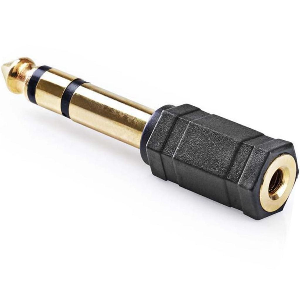 Stereo Jack Verloopstekker – 6,35mm male naar 3,5mm female, Audio, Tv en Foto, Audiokabels en Televisiekabels, Gebruikt, Overige kabels