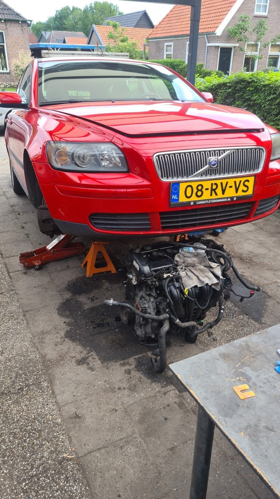 Onderdelen volvo v50 2005 kleur rood, Auto-onderdelen, Ophalen of Verzenden, Volvo