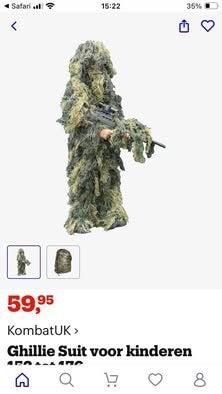 Camouflagepak kind, Ophalen, Zo goed als nieuw, 146 t/m 152, Jongen of Meisje