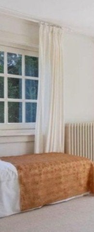 gordijnen wit  roomwit 230hoog overgordijnen gordijnroede, Gebruikt, Ophalen of Verzenden, Gordijn, Wit