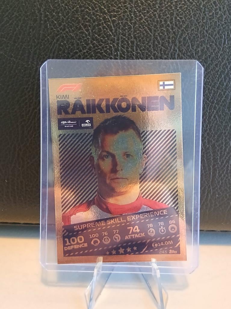 Kimi Räikkönen Topps Turbo Attax 2021 F1 Kaart Foil, Hobby en Vrije tijd, Verzamelkaartspellen | Overige, Ophalen of Verzenden