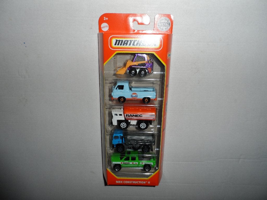 Matchbox 5 Pack - MBX Construction II (2020) 1:64 D6, Ophalen of Verzenden, Nieuw, Auto