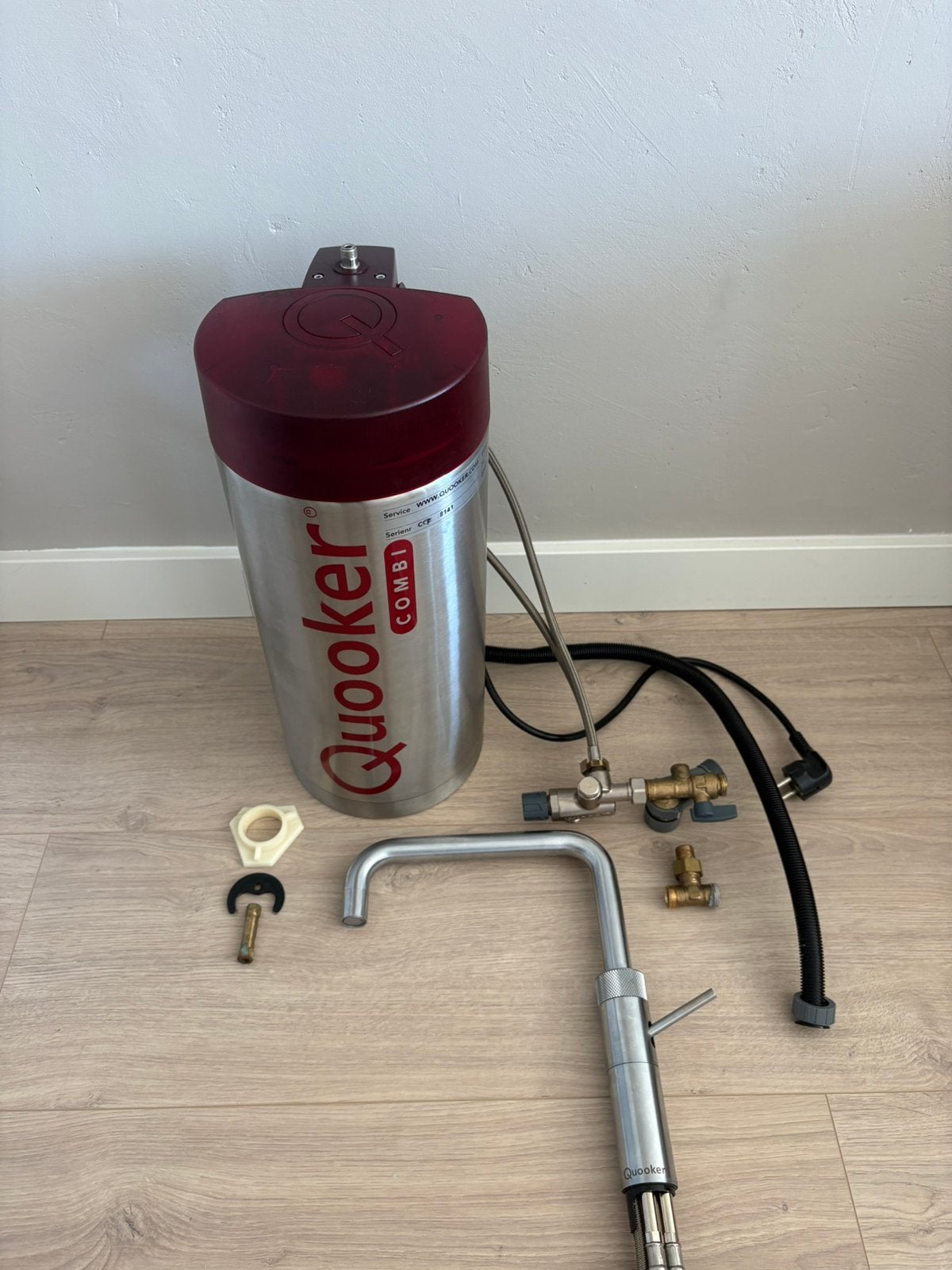 Quooker Combi 2.2 E – 7 Liter + Fusion Square RVS, Ophalen of Verzenden, Zo goed als nieuw