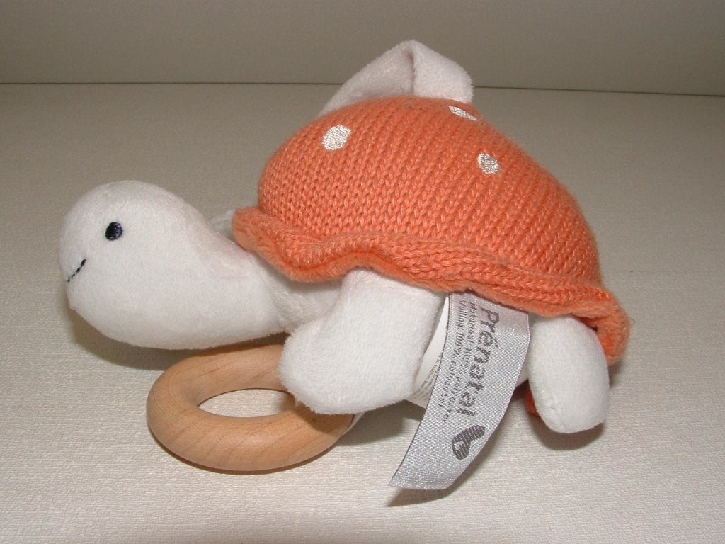 PRENATAL SCHILDPAD MUZIEKDOOS VELOURS WIT MET FIJN, Ophalen of Verzenden, Nieuw, Overige typen