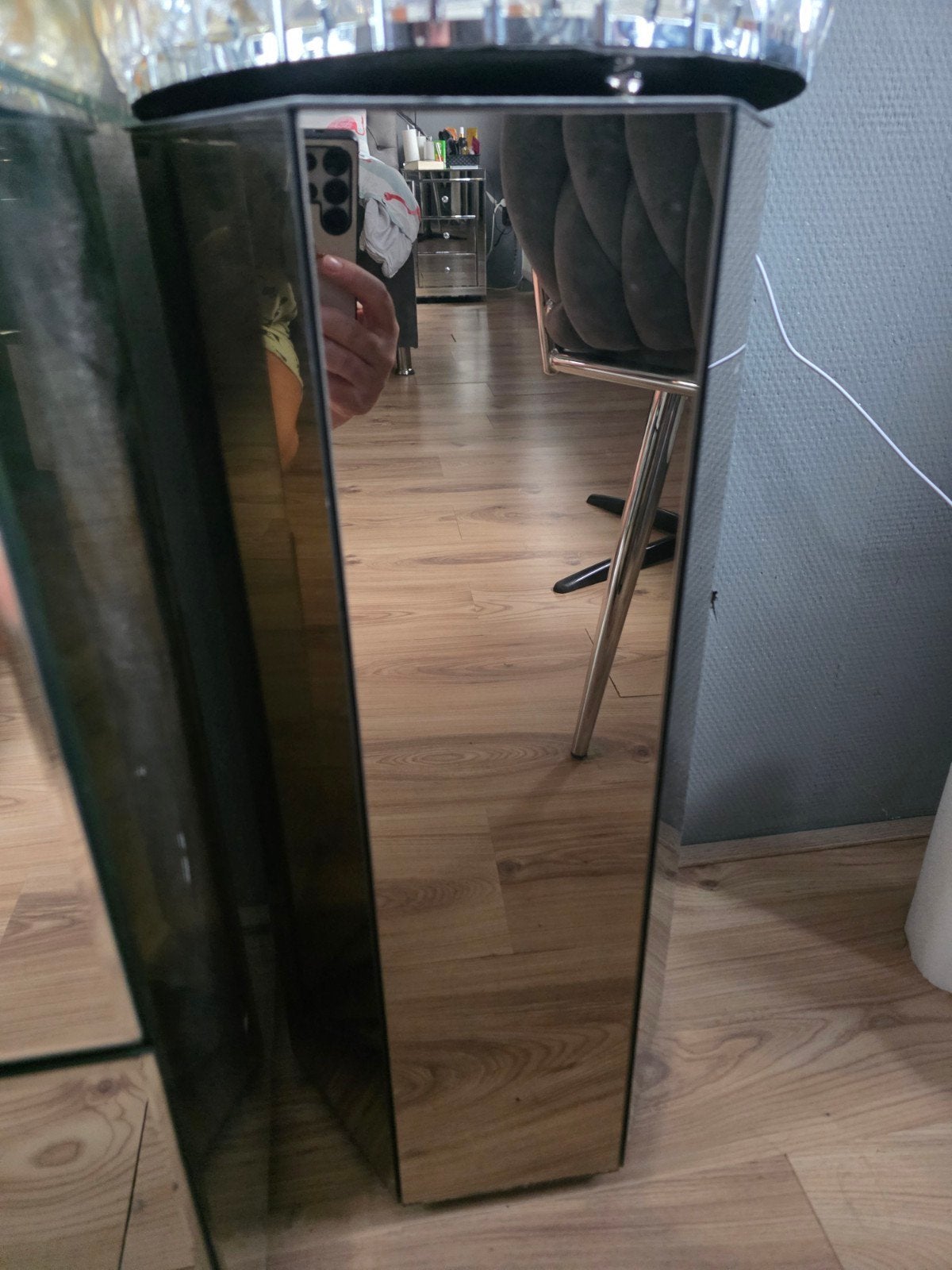 Stijlvolle Spiegelzuil - Decoratieve Pilaar, Huis en Inrichting, Woonaccessoires | Zuilen en Pilaren, Ophalen, Gebruikt