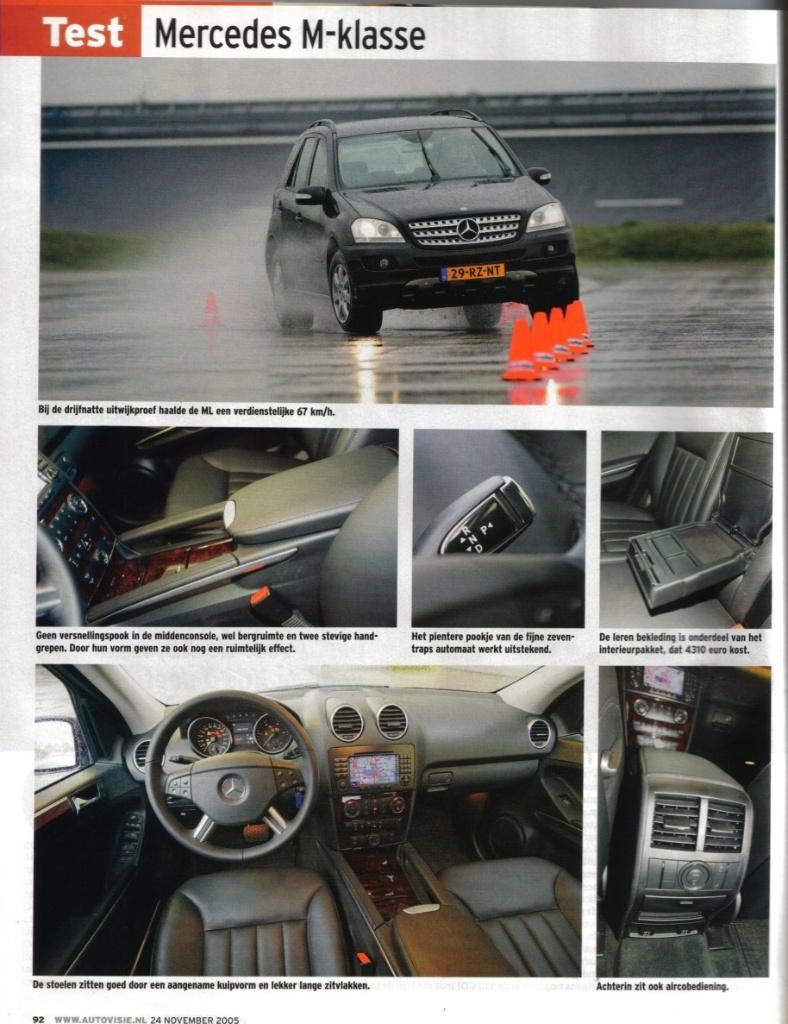 Autovisie test Mercedes ML 320 CDI 2005, Ophalen of Verzenden, Gelezen, Mercedes
