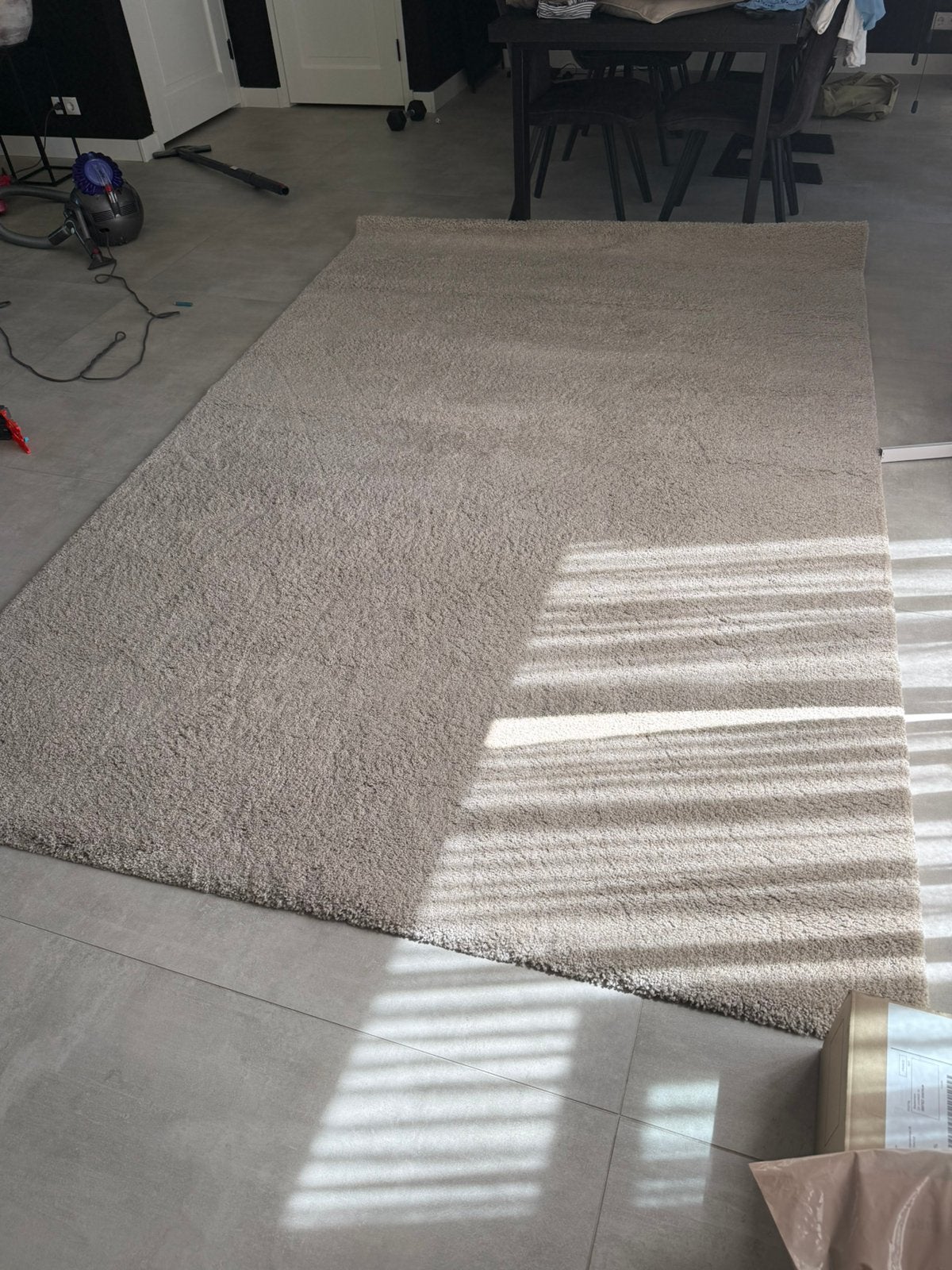 Vloerkleed beige 200x290cm, Ophalen, Gebruikt, Beige, 200 cm of meer