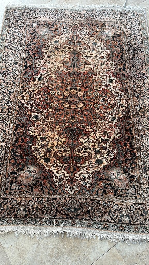 UNIEK Oosters tapijt Isfahan 100% zijde, Ophalen of Verzenden
