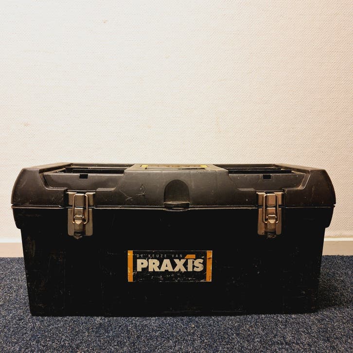 Praxis Gereedschapskist/Gereedschapskoffer (Zwart)