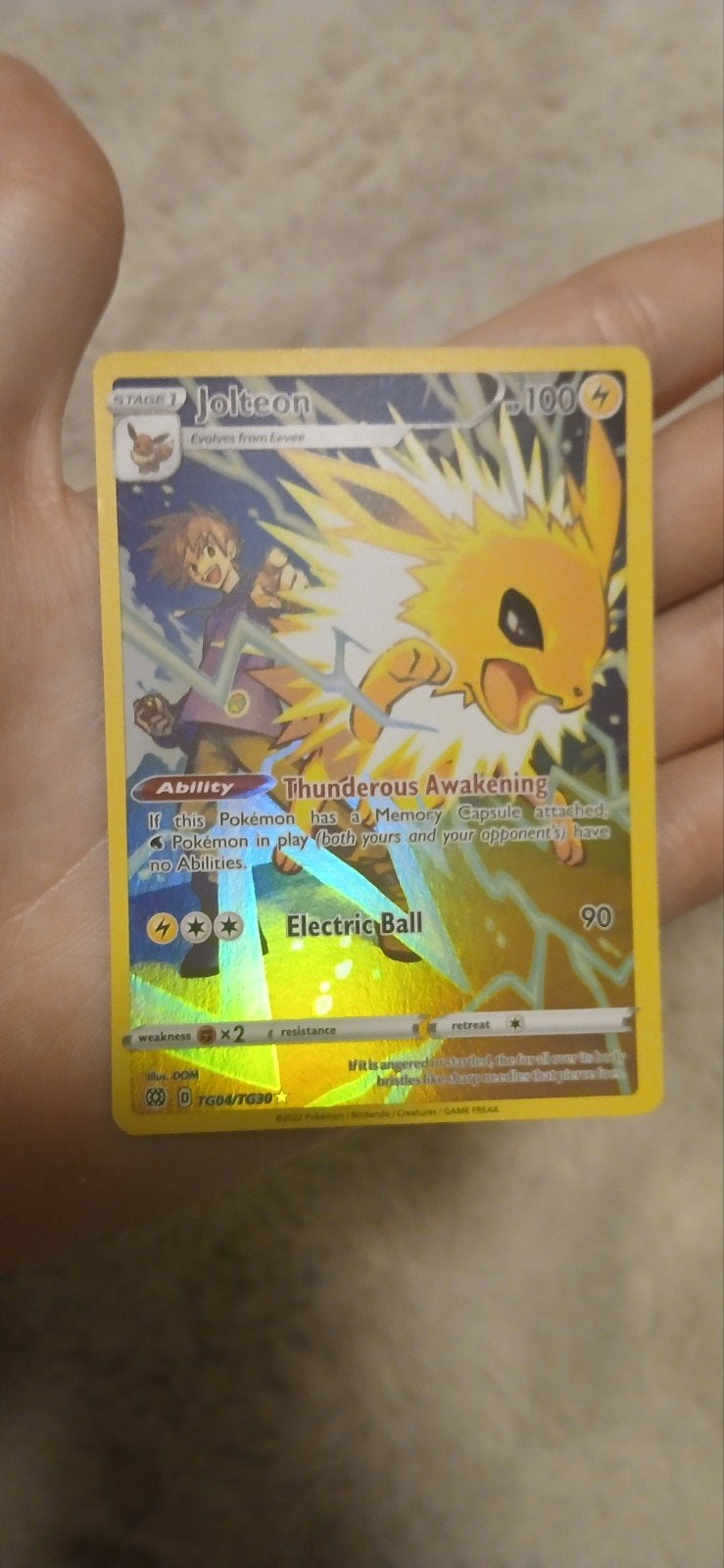 jolteon TG04/TG30, Ophalen, Zo goed als nieuw, Losse kaart, Foil