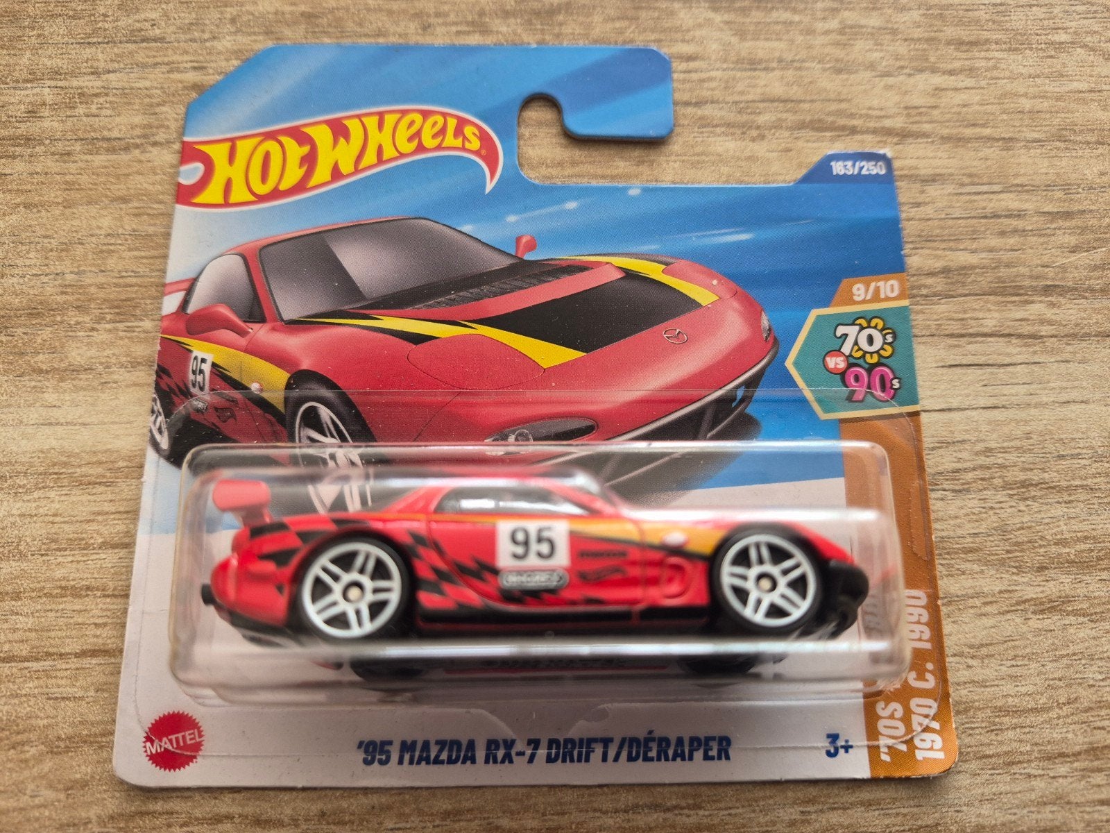 '95 Mazda RX-7 Drift 1:64 (Hotwheels), Ophalen of Verzenden, Nieuw, Auto