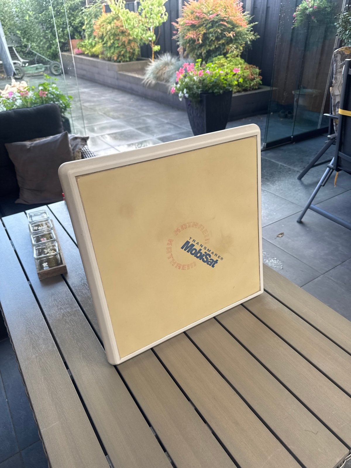 Kathrein BAS 60 schotelantenne met Transmare Moussat, Ophalen, Gebruikt, (Schotel)antenne, Overige merken