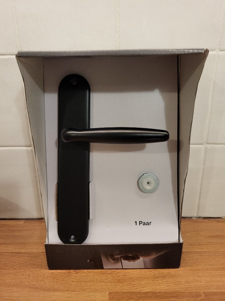 Deurkruk set Eros Karwei nieuw, Ophalen of Verzenden, Nieuw, Rvs, Klink of Kruk