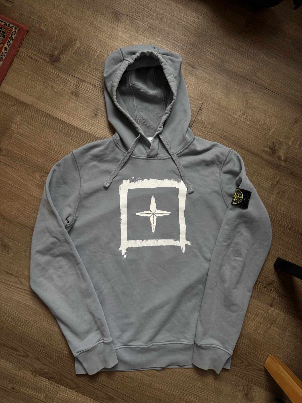 Authentieke Stone Island Hoodie - Grijs Maat M, Ophalen of Verzenden, Zo goed als nieuw
