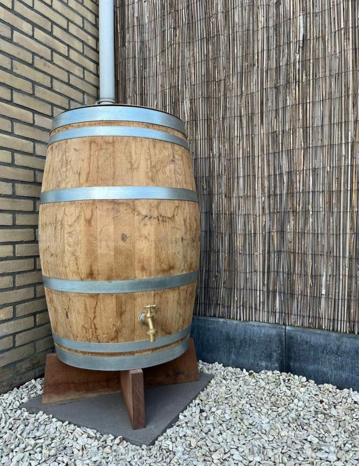 Regenton eiken wijnvat whiskyvat wateropvang waterton, Tuin en Terras, Regentonnen, Gerard Krale, Nieuw, Ophalen of Verzenden