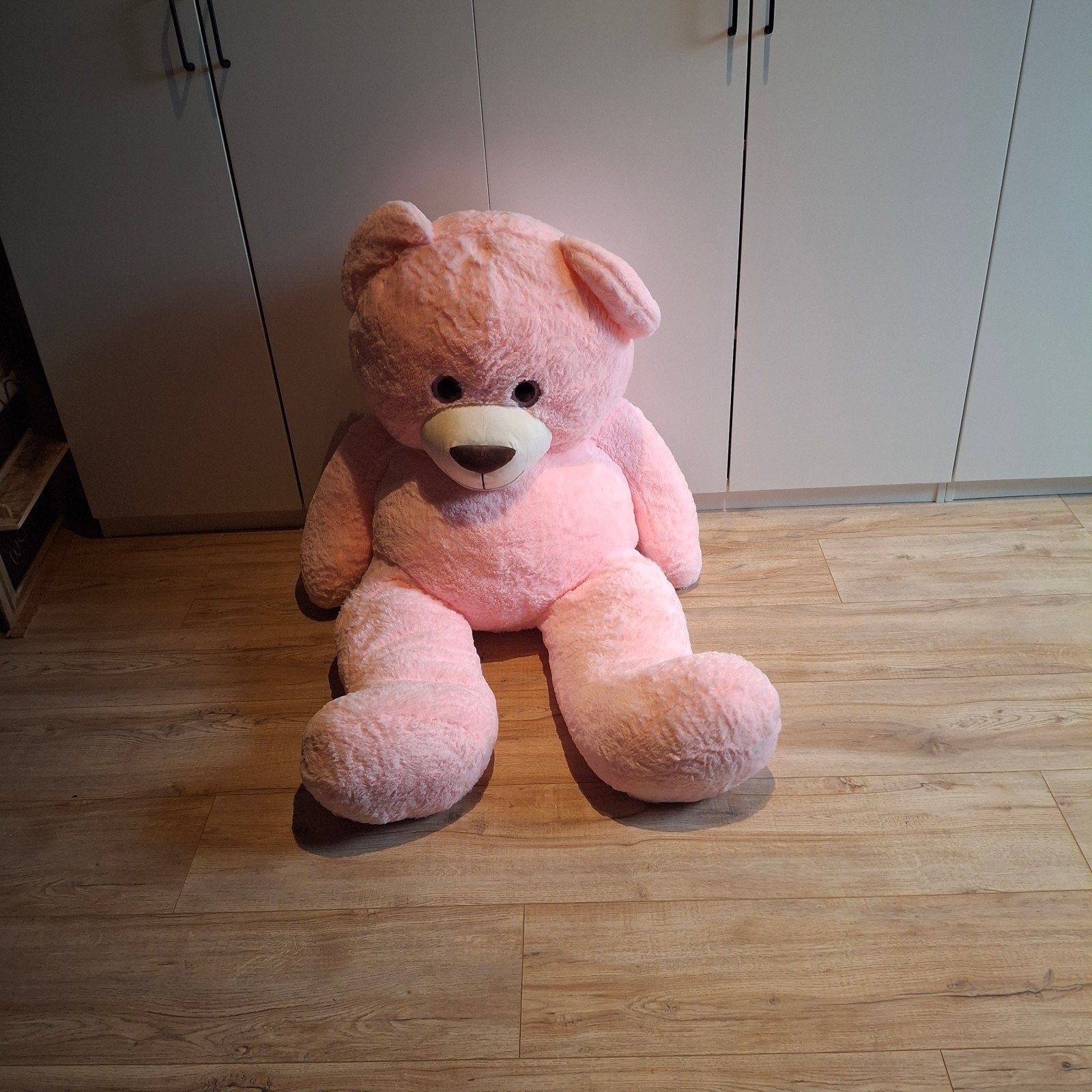 Xxl beer roze, Kinderen en Baby's, Speelgoed | Knuffels en Pluche, Ophalen, Zo goed als nieuw, Beer
