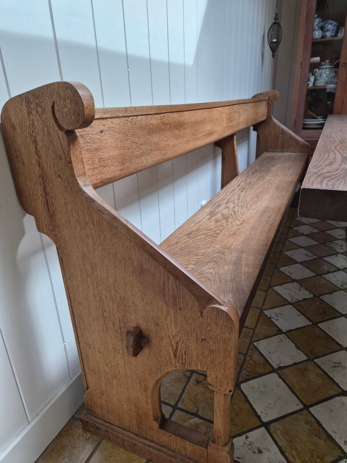 oud kerkbankje, Ophalen, Gebruikt, Eenpersoons, Minder dan 150 cm
