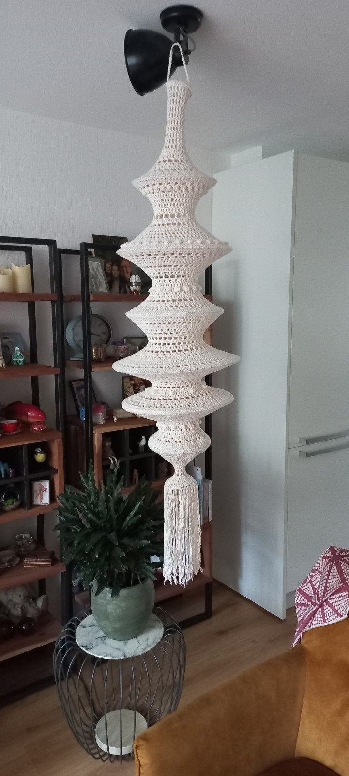 bohamian fishnet kroonluchter, Ophalen of Verzenden