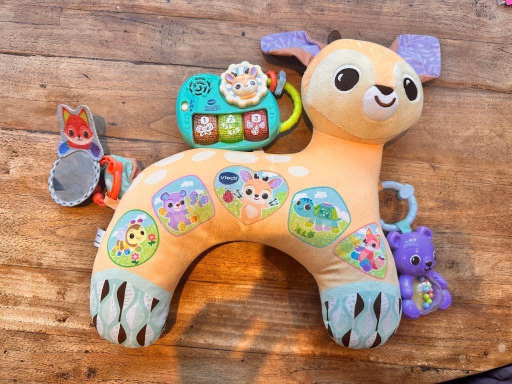 VTech Baby Dierenvriendjes Tummy Time Knuffelhertje, Ophalen, Zo goed als nieuw, 0 tot 6 maanden
