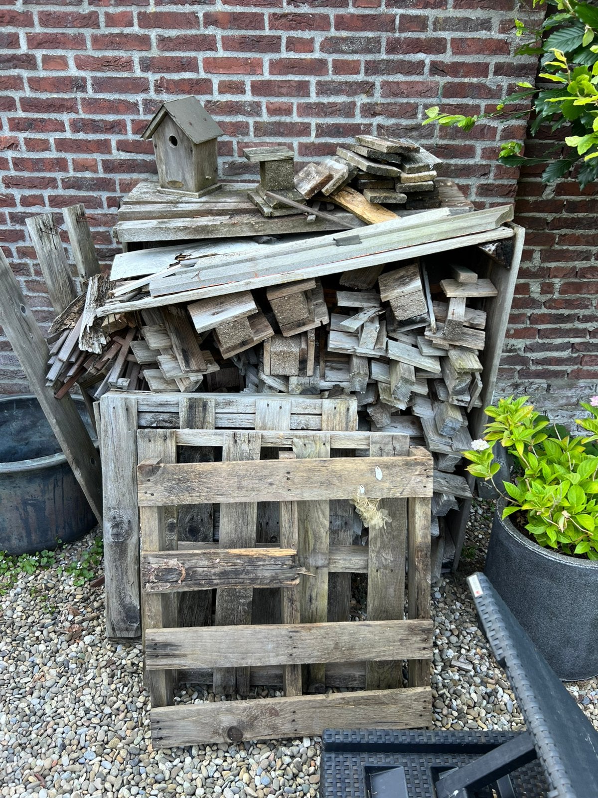 Aanmaakhout, Minder dan 3 m³, Ophalen