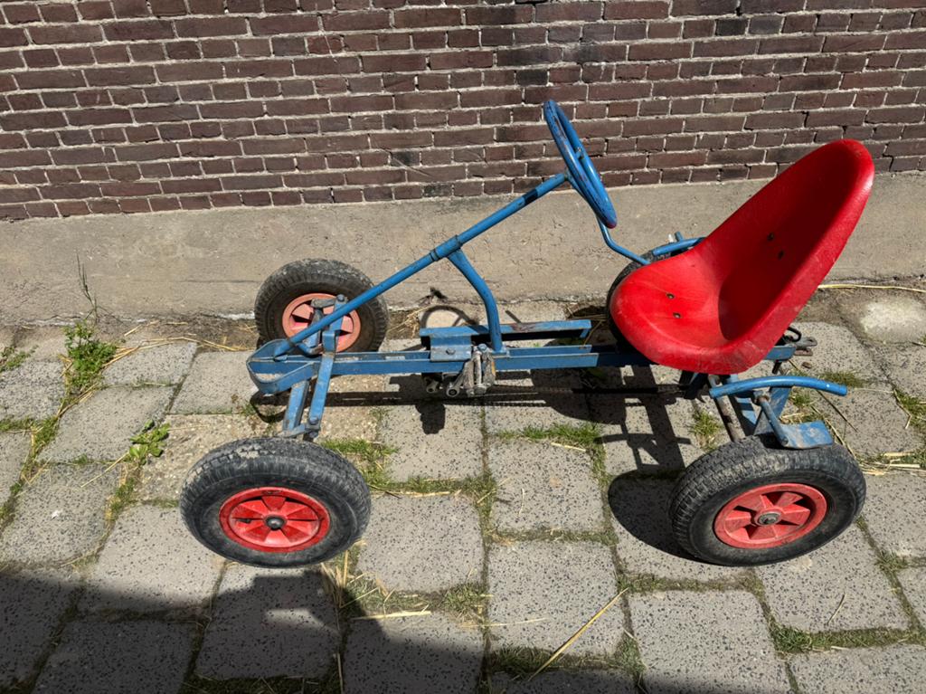 2 skelters met aanhanger., Kinderen en Baby's, Speelgoed | Buiten | Skelters, Ophalen, Gebruikt, Overige merken, Duozit